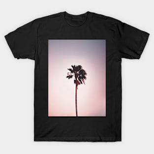 Tropical landscape palm, Pink, Nature print T-Shirt